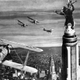 Vought O2U Corsairs do battle with King Kong atop the Empire State Building